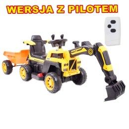 Traktor, Koparka Na Akumulator+przyczepa+pilot /hrb106
