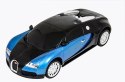 Samochód Zdalnie Sterowany Bugatti Veyron licencja 1:24 niebieski