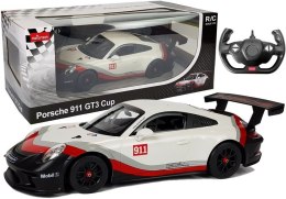 Samochód Zdalnie Sterowany Porsche 911 GT3 CUP Rastar 1:14 Białe