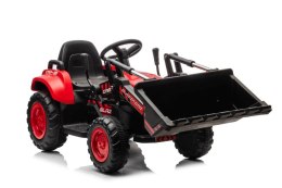 Traktor Na Akumulator Z łyżką i naczepą BW-X002A Czerwony