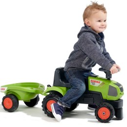 Traktorek Baby Claas Axos 310 Zielony z Przyczepką od 1 roku, Falk