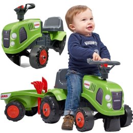 Traktorek Baby Claas Zielony z Przyczepką + akc. od 1 roku, Falk