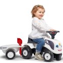 Traktorek Baby Valtra Biały z Przyczepką + akc. od 1 roku, Falk