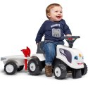 Traktorek Baby Valtra Biały z Przyczepką + akc. od 1 roku, Falk