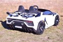 Auto Na Akumulator Lamborghini Aventador SVJ Biały Lakier Dla 2 Dzieci Drift /sx2028