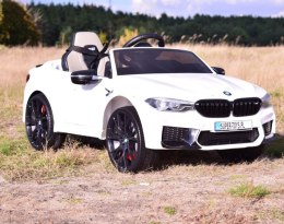 Auto Na Akumulator BMW M5 Białe Z Funkcją Driftu /sx2118