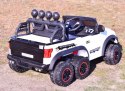 Jeep Na Akumulator Works Six 4x4 Biały/jc003