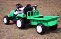 Traktor Na Akumulator Z Przyczepą Zielony 698-RC