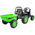 Traktor Na Akumulator Z Przyczepą Zielony HL388