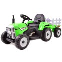 Traktor Na Akumulator Blow Zielony- Z Przyczepą XMX611