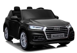 Pojazd na Akumulator Nowe Audi Q5 2-osobowe Czarny Lakier z Dotykowym Panelem LCD MP4