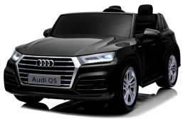 Pojazd na Akumulator Nowe Audi Q5 2-osobowe Czarny Lakier z Dotykowym Panelem LCD MP4