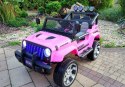Auto na Akumulator Jeep Sunshine S2388 Różowy 4x45W