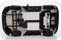Auto Na Akumulator Audi E-Tron GT Niebieski 4x4 - Podwozie